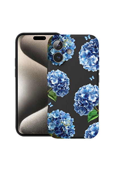 bestcase Husă Ultra Subțire pentru Apple iPhone 16, Florală - Hortensie Drăgu...