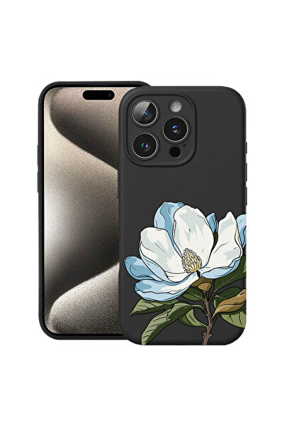 bestcase Husă Ultra Subțire pentru Apple iPhone 14 Pro, Florală - Magnolie Al...