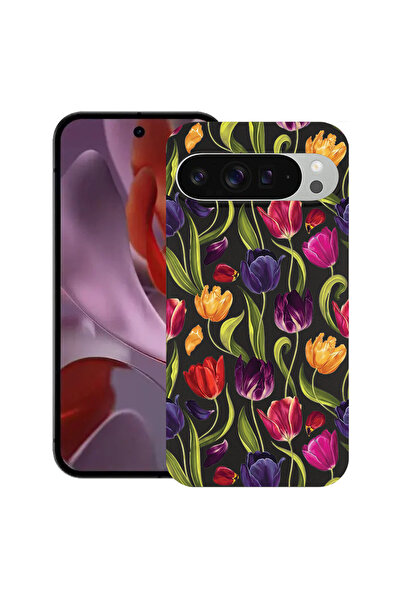 bestcase Υπέρλεπτη Θήκη για Google Pixel 9 / 9 Pro, Φλοράλ - Σχέδιο Τουλίπας,...