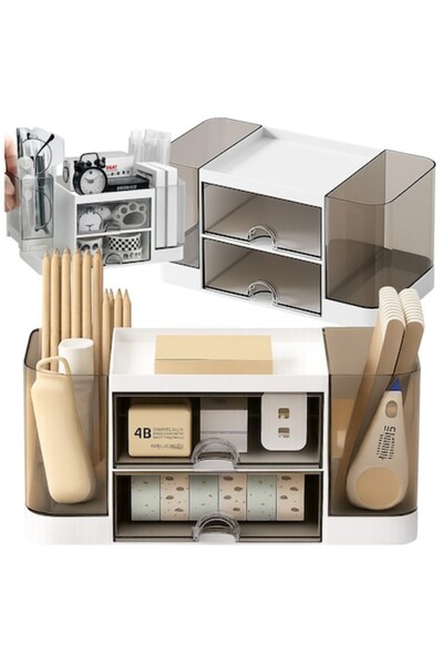 OEM Πολυλειτουργικός Οργανωτής με 2 Συρτάρια και Αποσπώμενα Πλαϊνά Δοχεία