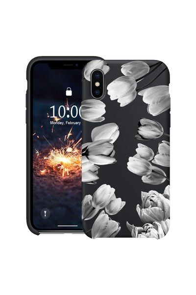bestcase Υπέρλεπτη Θήκη για Apple iPhone XR, Φλοράλ - Μαύρη Τουλίπα, 2078157 ...