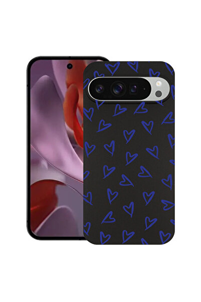 bestcase Husă ultra subțire pentru Google Pixel 9 / 9 Pro, Model cu inimioare...