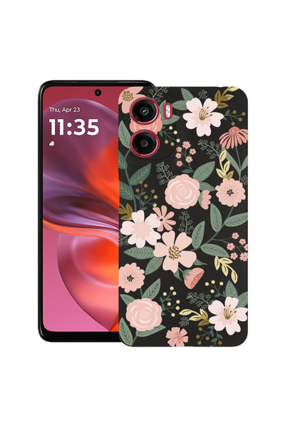 bestcase Υπέρλεπτη Θήκη για Motorola Moto G05 / Moto E15, Φλοράλ - Σχέδιο Λωτ...