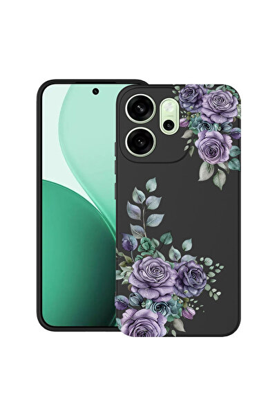 bestcase Husă Ultra Subțire pentru OPPO Reno13 F / FS, Florală - Roz Pastel, ...