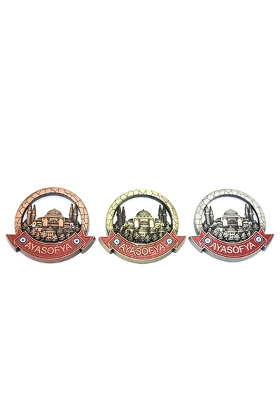 Store İstanbul Temalı Metal Magnet 7,5 Cm Dayanıklı Dekoratif Buzdolabı Süsü ...
