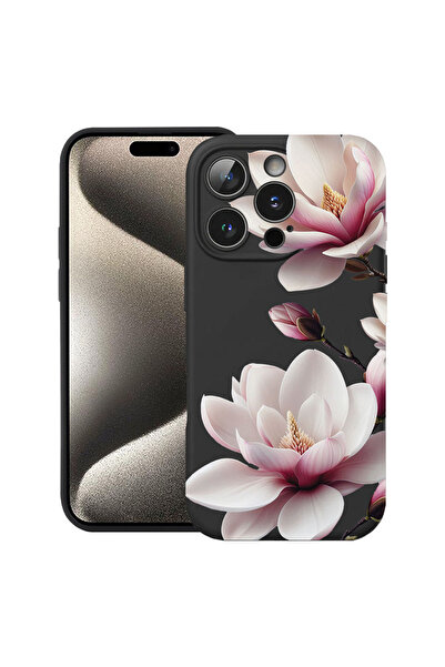bestcase Husă Ultra Subțire pentru Apple iPhone 16 Pro, Florală - Magnolie Ro...