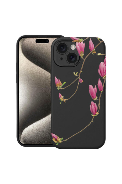 bestcase Υπέρλεπτη Θήκη για Apple iPhone 15, Φλοράλ - Μινιμαλιστική Ορχιδέα, ...