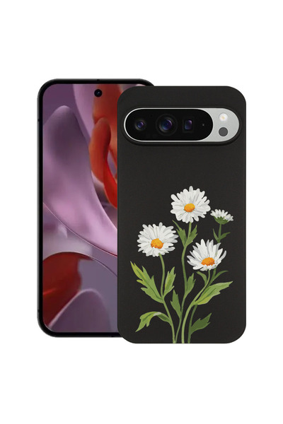 bestcase Υπέρλεπτη Θήκη για Google Pixel 9 / 9 Pro, Φλοράλ - Πρεσαριστή Μαργα...