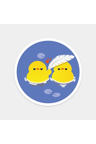 The Sticker Story. Chick Romance Sticker