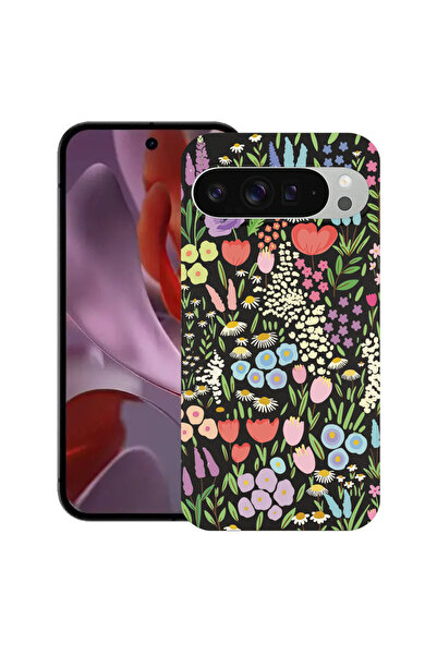 bestcase Υπέρλεπτη Θήκη για Google Pixel 9 / 9 Pro, Φλοράλ - Πολύχρωμη Τουλίπ...