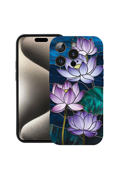 bestcase Husă Ultra Subțire pentru Apple iPhone 14 Pro, Florală - Lotus cu ef...