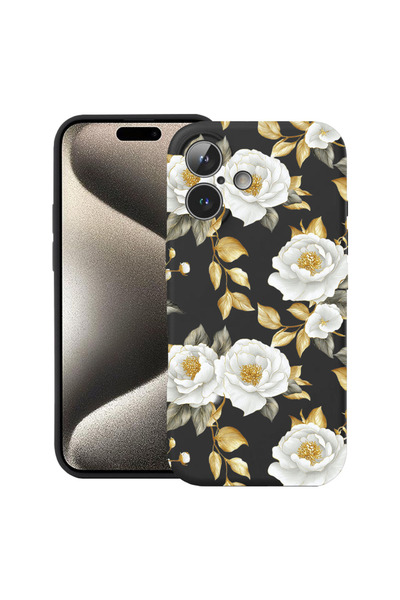 bestcase Υπέρλεπτη Θήκη για Apple iPhone 17, Φλοράλ - Αισθητική Χρυσή Καμέλια...