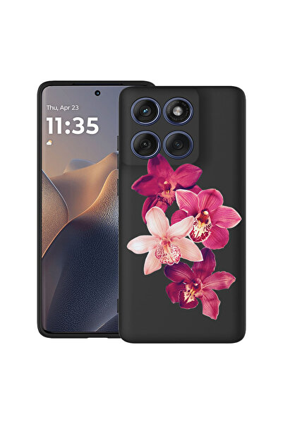 bestcase Υπέρλεπτη Θήκη για Motorola Edge 60 Pro, Φλοράλ - Κόκκινη Ορχιδέα, 2...