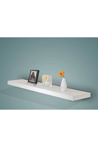 Saule 120 X 15 Gizli Bağlantılı Duvar Rafı ( Mat Beyaz )