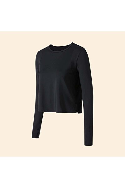 KIABI Long Flowy T-shirt BLACK