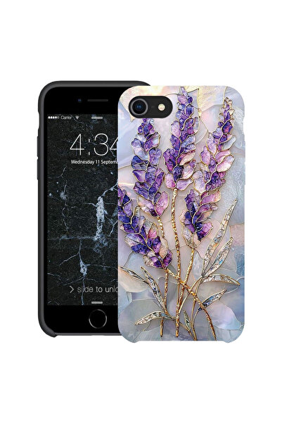 bestcase Husă Ultra Subțire pentru Apple iPhone SE 3 / SE 2 / 8 / 7, Florală ...