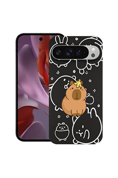 bestcase Husă ultra subțire pentru Google Pixel 10 Pro XL, Capibara Kawaii cu...
