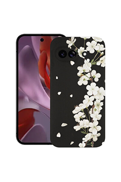 bestcase Υπέρλεπτη Θήκη για Google Pixel 9a, Φλοράλ - Αισθητικό Λευκό Άνθος Κ...