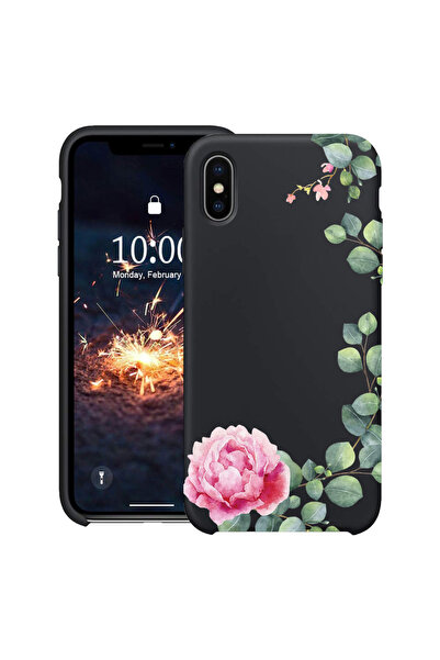 bestcase Husă Ultra Subțire pentru Apple iPhone XS / X, Florală - Camelie Min...