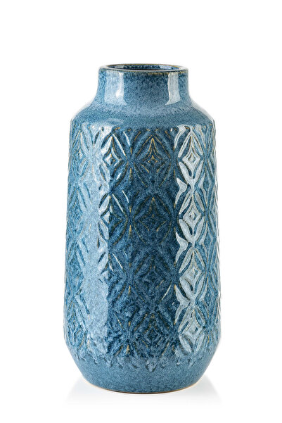 MONDEX Vază YARINE BLUE 8.5x8.5x31 cm