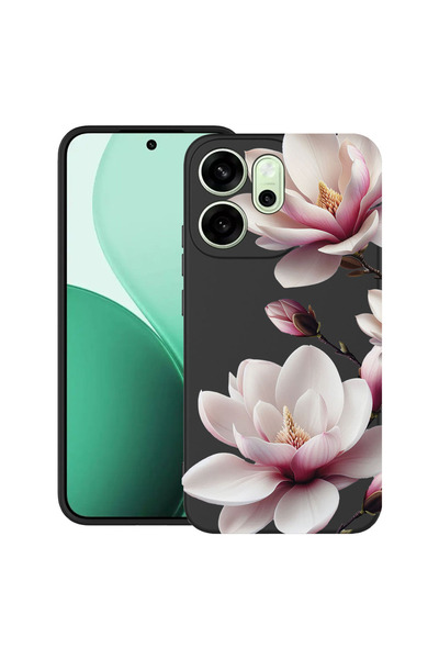 bestcase Υπέρλεπτη Θήκη για OPPO Reno14 F / FS, Φλοράλ - Ροζ Μανόλια, 2100009...