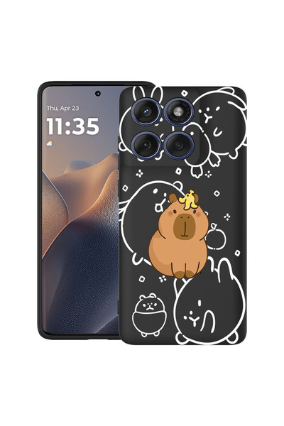 bestcase Υπέρλεπτη Θήκη για Motorola Moto G86 Power, Καρτούν Καβάι Καπιμπάρα,...