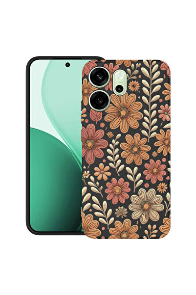 bestcase Υπέρλεπτη Θήκη για OPPO Reno14 F / FS, Φλοράλ Φθινοπωρινό Σχέδιο, 21...