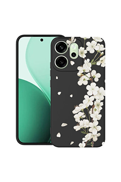 bestcase Υπέρλεπτη Θήκη για OPPO Reno14 F / FS, Φλοράλ - Αισθητικό Λευκό Άνθο...
