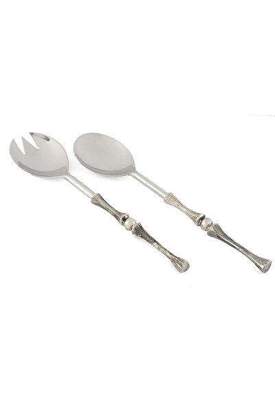Mikasa Moor Silver Vintage Salad Serving Set