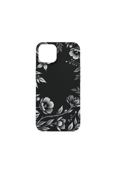 bestcase Husă Ultra Subțire pentru Apple iPhone 12 / 12 Pro, Negru Floral, 20...