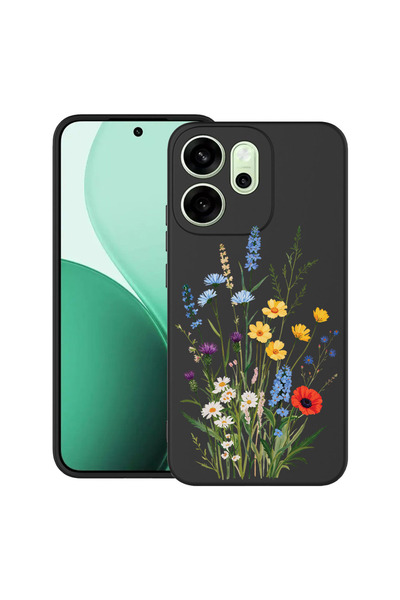 bestcase Υπέρλεπτη Θήκη για OPPO Reno14 F / FS, Χαριτωμένο Ανθοδέσμη με Λουλο...