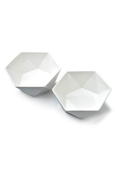MONDEX RALPH WHITE Set of 2 bowls 15.5x17x7cm 750ml