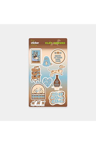 The Sticker Story. Clay Canvas Sticker Series