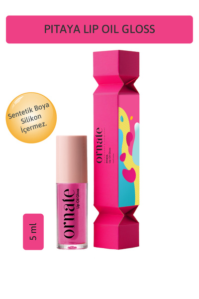 ORNATE Pitaya Lip Oil Gloss Dolgunlaştırıcı Efekt Nemlendirici, Parlatıcı Sim...