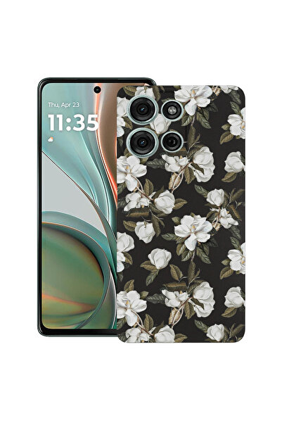 bestcase Υπέρλεπτη Θήκη για Motorola Edge 50 Pro, Φλοράλ - Παστέλ Άνθη Μανόλι...