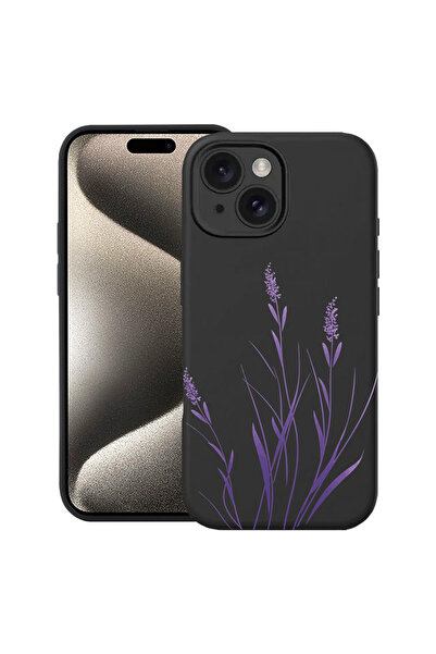 bestcase Υπέρλεπτη Θήκη για Apple iPhone 13, Φλοράλ - Μινιμαλιστικό Λεβάντερ,...