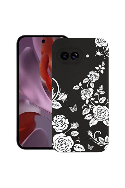 bestcase Υπέρλεπτη Θήκη για Google Pixel 10a, Φλοράλ - Μαύρο Τριαντάφυλλο, 31...