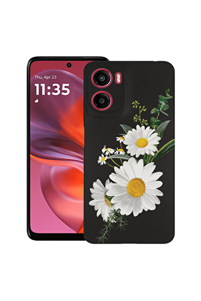 bestcase Υπέρλεπτη Θήκη για Motorola Moto G05 / Moto E15, Φλοράλ - Μινιμαλιστ...