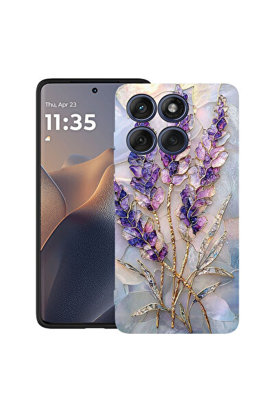 bestcase Υπέρλεπτη Θήκη για Motorola Edge 60 Fusion / Edge 60, Φλοράλ - Χρυσή...