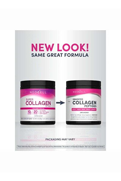 Neocell Grassfed Collagen Peptide Powder (Type 1&3) 10g collagen peptides 7 O...