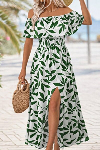 DRESSIFY WOMEN’S FASHION Γυναικείο φόρεμα με λαιμόκοψη Μαντονάνα, ελαστικό στ...