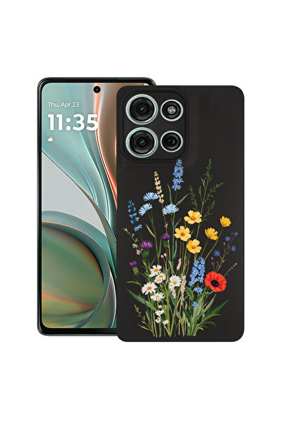 bestcase Υπέρλεπτη Θήκη για Motorola Edge 50 Neo, Χαριτωμένο Ανθοδέσμη με Λου...