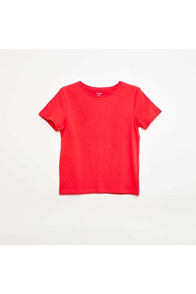 KIABI Plain jersey T-shirt RED
