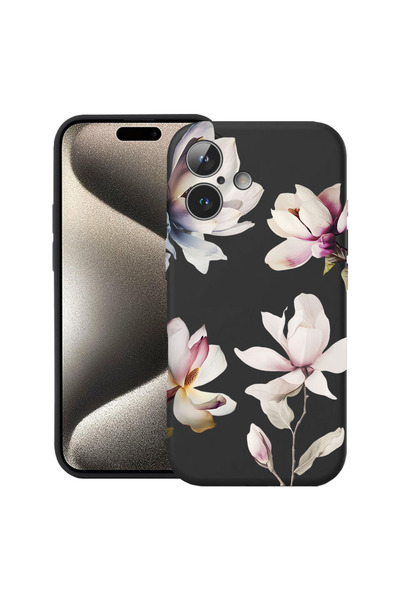 bestcase Υπέρλεπτη Θήκη για Apple iPhone 16, Ανθικό Σχέδιο Μανόλιας, 3137742 ...