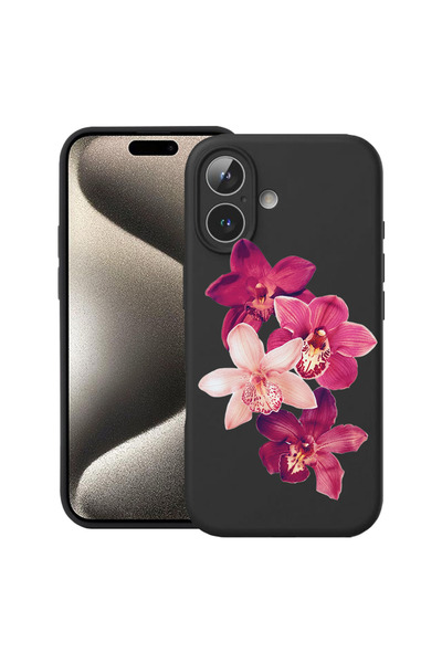 bestcase Υπέρλεπτη Θήκη για Apple iPhone 16, Φλοράλ - Κόκκινη Ορχιδέα, 313774...