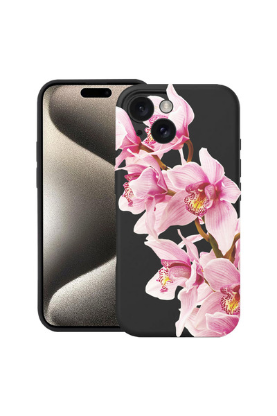 bestcase Υπέρλεπτη Θήκη για Apple iPhone 13, Φλοράλ - Κομψή Ροζ Ορχιδέα, 2077...