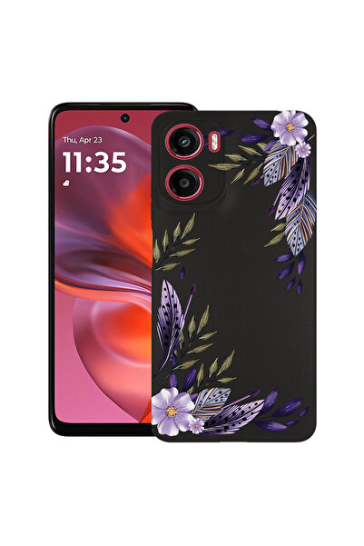 bestcase Husă Ultra Subțire pentru Motorola Moto G06, Floral - Levander, 2082...