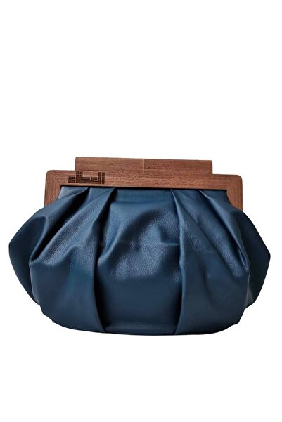 Dakakeen Concept Al-Ataa Premium Leather Bag Navy Blue – Handcrafted with Eng...