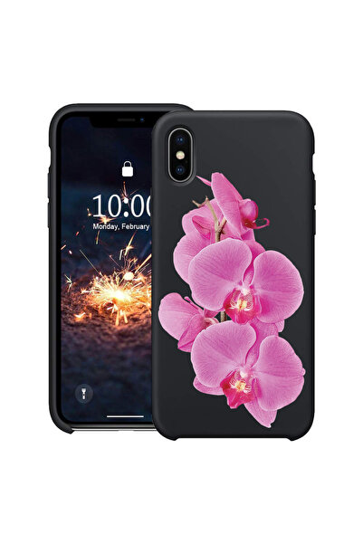 bestcase Υπέρλεπτη Θήκη για Apple iPhone XS / X, Φλοράλ - Μινιμαλιστική Ροζ Ο...