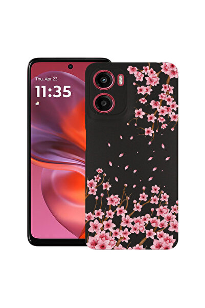bestcase Υπέρλεπτη Θήκη για Motorola Moto G05 / Moto E15, Φλοράλ - Ροζ Άνθος ...